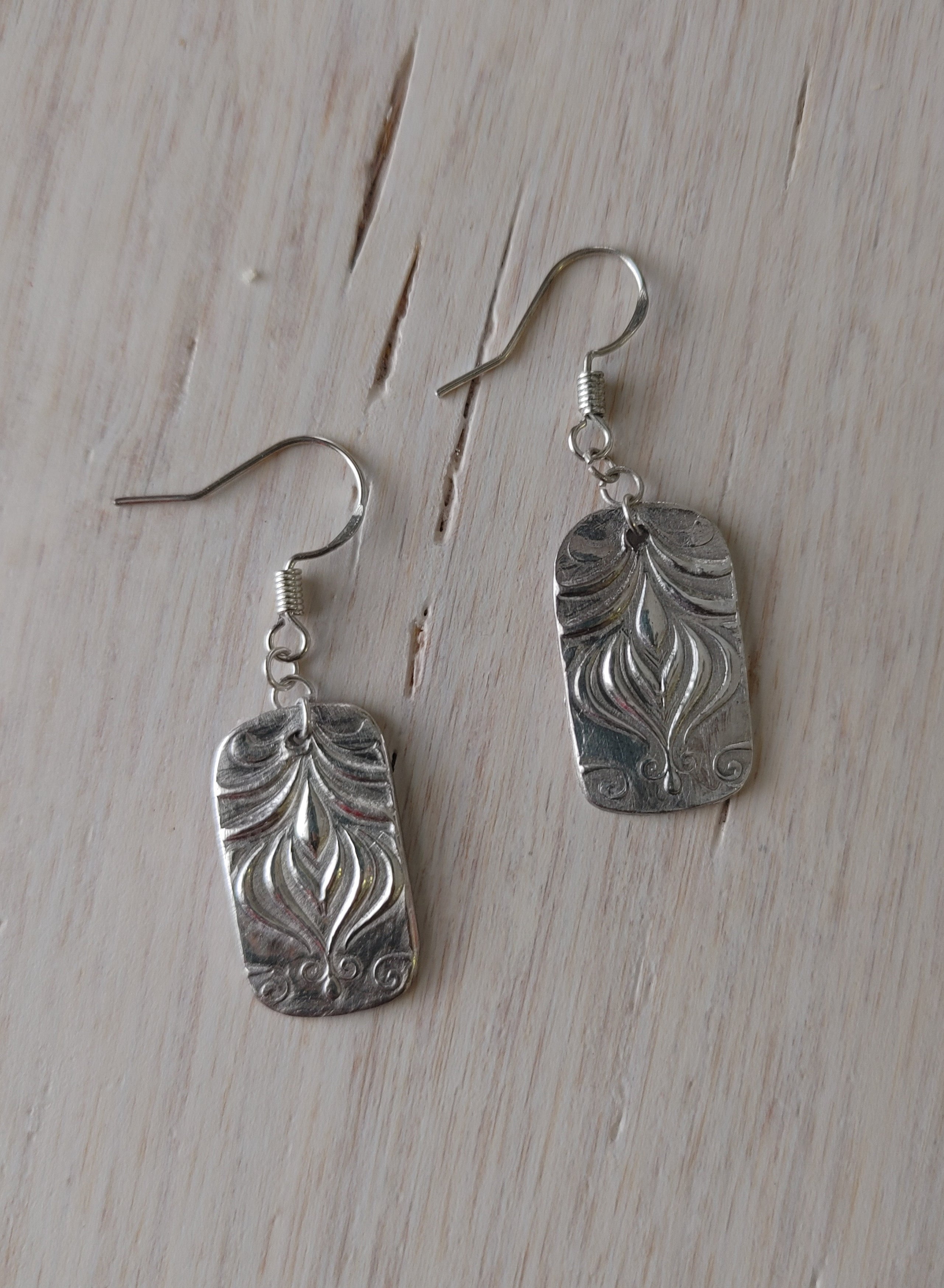 Metal on sale clay earrings